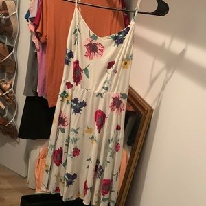 Cute medium off white floral old navy dress